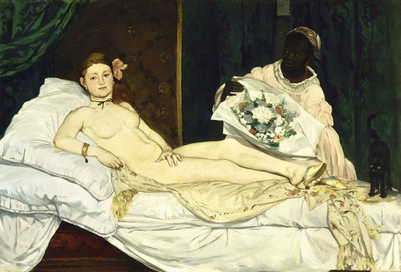 Edouard manet&#039;s &#039;Olympia,&#039; 1863.