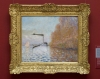 Claude Monet's 'Argenteuil Basin with a Single Sail Boat,' 1874, after it was damaged by Andrew Shannon.