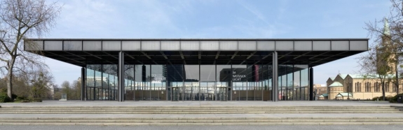 The proposed museum will be constructed behind the Mies van der Rohe-designed Neue Nationalgalerie, Berlin.