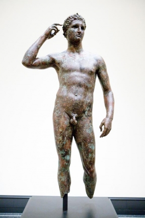 &#039;Victorious Youth&#039; at the Getty Villa Museum in Malibu, Calif.