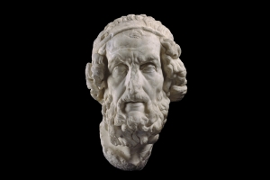 Marble sculpture of Homer, late 1st century B.C. or 1st century A.D.