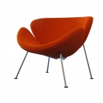 Pierre Paulin&#039;s Orange Slice Chair.