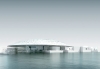 A rendering of Louvre Abu Dhabi.