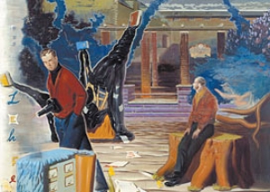 &#039;Haus des Lehrers&#039; (2003) by Neo Rauch, which New York&#039;s David Zwirner Gallery sold for $1.35m