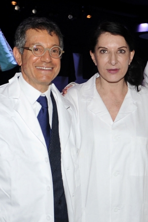 The MOCA director Jeffrey Deitch with the performance artist Marina Ambramovic at the museum’s fundraising gala in 2011.