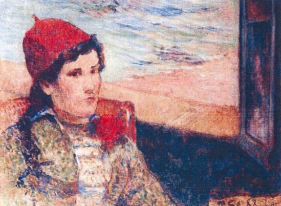 Paul Gauguin&#039;s &#039;Femme devant une fenetre ouverte, dite la Fiancee.&#039; 