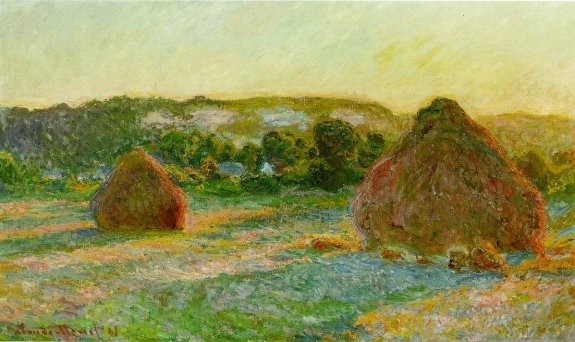 A version of Claude Monet&#039;s &#039;Haystacks.&#039;