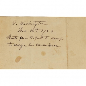 George Washington autograph letter signed to James McHenry