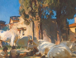 ‘Oxen Resting’ (c1910), by John Singer Sargent