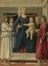 Piero della Francesca's 'Virgin and Child Enthroned with Four Angels,' circa 1460-70.