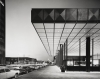 Balthazar Korab "Oblique View of the Entrance to the Phillips Petroleum Building, Bartlesville, Oklahoma," 1964.