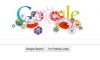 Summer solstice Google doodle by Takashi Murakami.