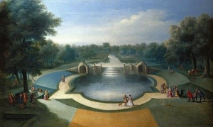 Marco Ricci&#039;s &#039;A View of the Cascade, Bushy Park Water Gardens,&#039; circa 1715.