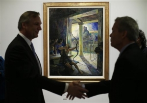 GlaxoSmithKline donated N.C. Wyeth&#039;s &#039;Trial of the Bow&#039; to the Philadelphia Museum of Art.