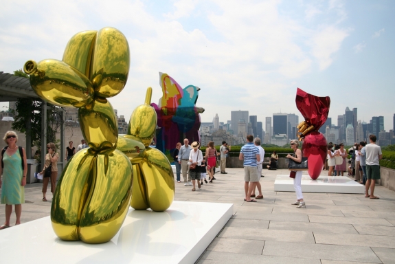 Works by Jeff Koons at the Met.