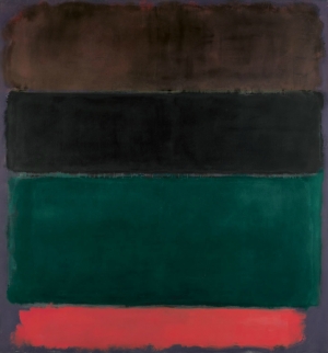 Mark Rothko&#039;s &#039;Untitled (Red-Brown, Black, Green, Red),&#039; 1962.