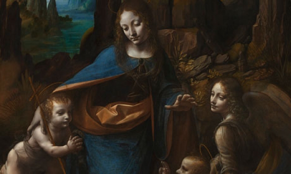 Leonardo da Vinci&#039;s The Virgin of the Rocks (detail pictured), one of seven paintings by the artist to go on show at the National Gallery. 