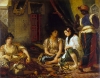 Picasso's 'Les Demmes d'Alger' is based on Eugene Delacroix's 'Women of Algiers in their Apartment,' 1834 (pictured).