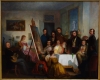 Thomas Prichard Rossiter's 'A Studio Reception, Paris,' 1841.