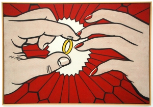 Roy Lichtenstein&#039;s&#039; &#039;The Ring (Engagement).&#039;