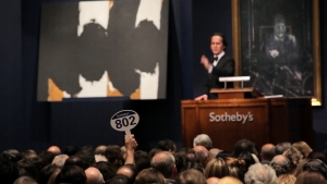 An auction at Sotheby&#039;s.