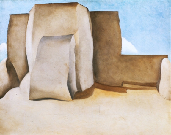 Georgia O&#039;Keeffe, &#039;Ranchos Church No. 1,&#039; 1929, oil on canvas. 