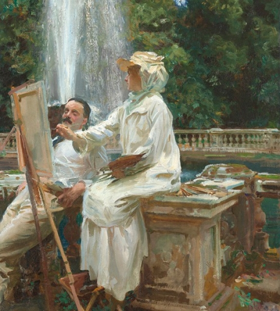 John Singer Sargent&#039;s &#039;The Fountain, Villa Torlonia, Frascati, Italy,&#039; 1907.