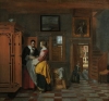  Interior with Women beside a Linen Cupboard, Pieter de Hooch, 1663, Rijksmuseum.