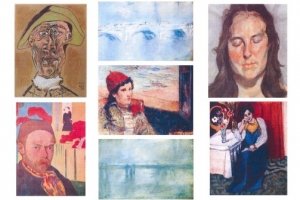 The seven works stolen from the Kunsthal Museum in Rotterdam.