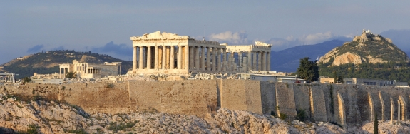 The Acropolis in Athens, Greece.
