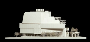 A model of the new Whitney Museum of American Art designed by Renzo Piano.