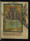 A scene of Noah's Ark from a manuscript of Bible pictures by W. de Brailes, 13th century. 