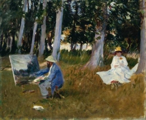John Singer Sargent&#039;s &#039;Claude Monet Painting by the Edge of a Wood,&#039; 1885.