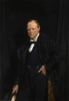 Sir William Orpen&#039;s portrait of Winston Churchill.