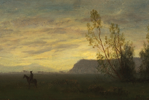 Albert Bierstadt&#039;s &#039;Indian on Horseback,&#039; circa 1870-80.