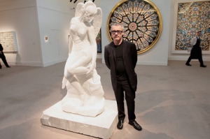 My most amazing show: Damien Hirst stands by Anatomy Of An Angel in Sotheby&#039;s, New Bond Street