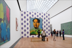 An Andy Warhol portrait of Mao will be offered for sale.