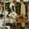 Norman Rockwell&#039;s &#039;The Rookie (The Red Sox Locker Room),&#039; 1957.