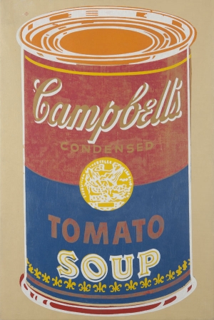 &quot;Colored Campbell&#039;s Soup Can&quot; by Andy Warhol is on view at L&amp;M Arts through June 11.