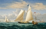 Fitz Henry Lane&#039;s Yacht America from Three Views: Vessel Portrait or Artists&#039;s Concept