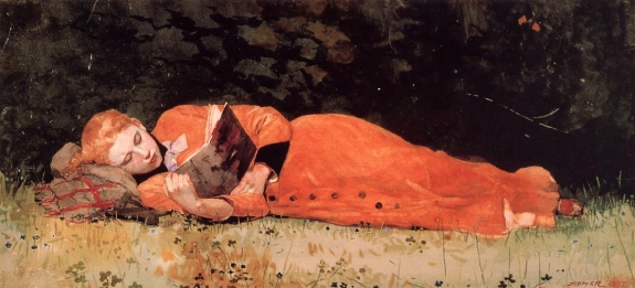 Winslow Homer&#039;s &#039;The New Novel.&#039;