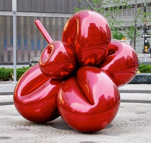 Jeff Koons&#039; &#039;Balloon Flower (Red),&#039; 1995-2000.
