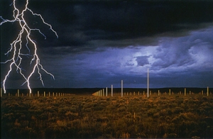 Walter de Maria&#039;s &#039;The Lightning Field,&#039; 1977 was constructed with the help of the Dia Art Foundation.
