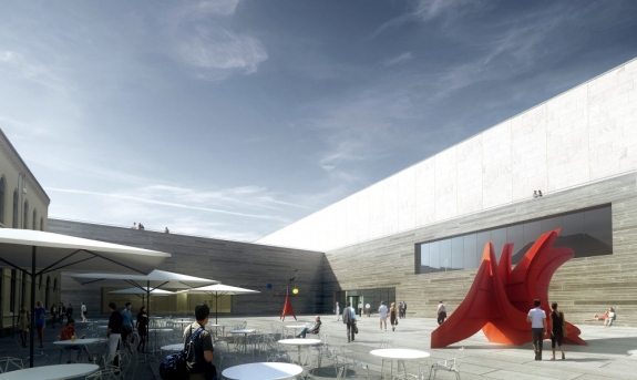 A rendering of the new National Arts Museum, Oslo. 