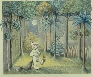 Maurice Sendak&#039;s ﬁnal drawing for &#039;Where the Wild Things Are,&#039; New York, circa 1963.