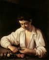 Caravaggio's 'A Boy Peeling a Fruit,' 1593.