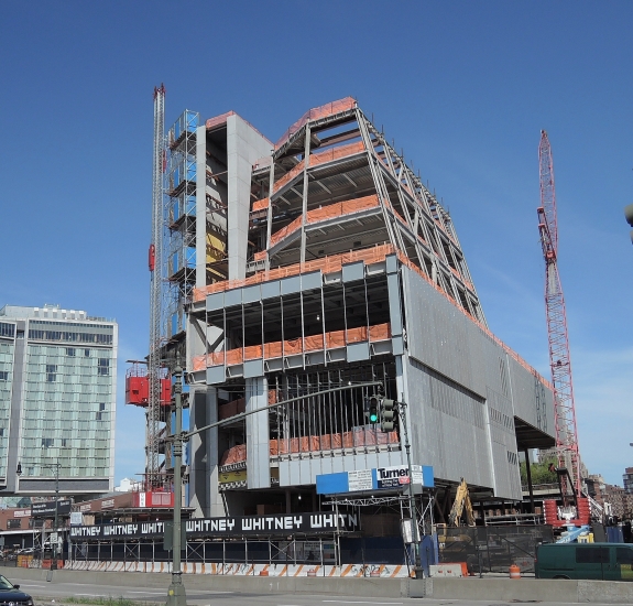 The Whitney&#039;s new building under construction in 2013.