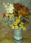 Vincent van Gogh's Flowers in a Blue Vase. The color change can be seem to the right and upper right of the painting.