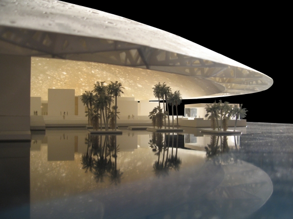 A rendering of Louvre Abu Dhabi.