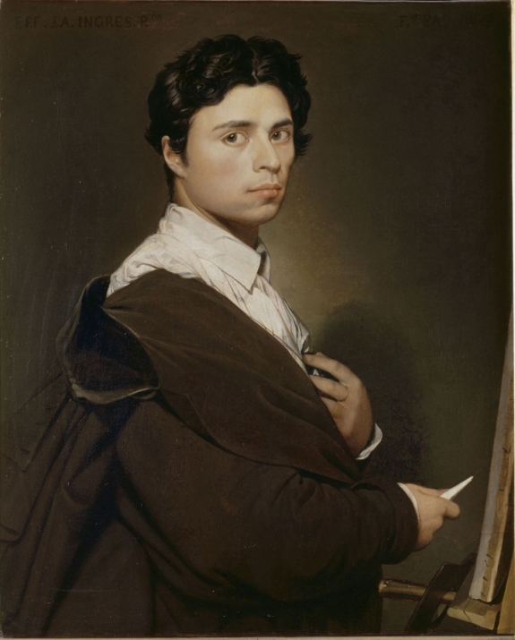 A self-portrait by Jean-Auguste-Dominique Ingres.